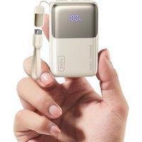 INIU Mini Power Bank, 45W Fast Charging 10000mAh Battery Pack USB C Input & Output Portable Charger, Small Portable Battery Bank for iPhone 16/15/14/1