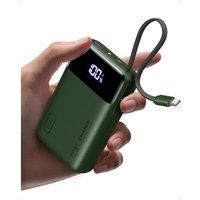 INIU Power Bank, Smallest 20000mAh 45W PD Portable Charger Fast Charging with Built in Cable, USB C in&Out Battery Pack, Travel Essential, Mobile Phon