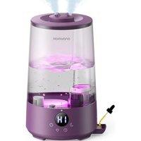 Homvana Humidifiers for Bedroom Home, 3.6L Cool Mist Top-Fill 34H Super Long Time, Quiet 16dB, Baby Humidifier, Oil Diffuser for Large Room, Plants, N