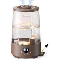 Homvana Humidifiers for Bedroom Home, 3.6L Cool Mist Top-Fill 34H Super Long Time, Quiet 16dB, Baby Humidifier, Oil Diffuser for Large Room, Plants, N
