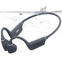 Bone Conduction Headphones, Bluetooth 5.4 Open Ear Headphones with Mic, IP68 Waterproof with MP3 Mode 32GB Memory, 10 Hours Playtime for wilderness, c