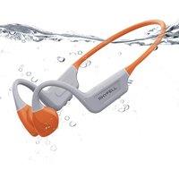 Bone Conduction Headphones, IP68 Waterproof Bluetooth Headset with MP3 Mode 32GB Memory, 10 Hours Playtime, ergonomic foldable 35 ear hook for wilde
