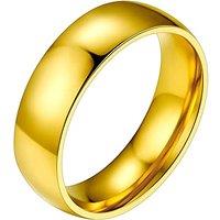 PROSTEEL Men's Stainless Steel Rings, 2/4/6/8MM Width Band - Send Gift Box 6mm-gold Plated V 1/2
