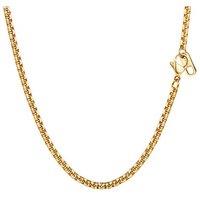 PROSTEEL Box Chain Necklace for Men Women Thin Chain 3MM 18"-30" Length Silver/Gold/Black 316L Stainless Steel Jewellery (Send Gift Box) 66CM(26'') 3m