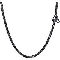 PROSTEEL Box Chain Necklace for Men Women Thin Chain 3MM 18"-30" Length Silver/Gold/Black 316L Stainless Steel Jewellery (Send Gift Box) 66CM(26'') 3m