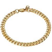 PROSTEEL Men Cuban Chain Bracelet for Men, 6 MM Width, 19-21CM Length, 316L Stainless Steel/Gold Tone/Black (Send Gift Box) 2-gold Plated 19 Centimetr