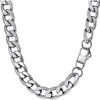 PROSTEEL Mens Cuban Chain Necklace, Curb Link Chains Silver/Gold Plated, 4mm/6mm/9mm/13mm Width, 18"-30" Inches, Hip Hop Jewellery -Send Gift Box 22"(