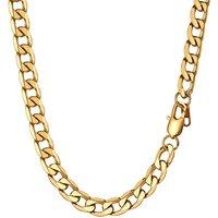 PROSTEEL Mens Cuban Chain Necklace, Curb Link Chains Silver/Gold Plated, 4mm/6mm/9mm/13mm Width, 18"-30" Inches, Hip Hop Jewellery -Send Gift Box 22"(