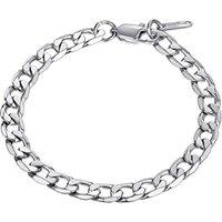 PROSTEEL Gouremtte Men's Women's 19 cm/21 cm Chain Bracelet Stainless Steel/Yellow Gold Plated/Black Colour  Width 6 mm/9 mm/13 mm Silver - 6mm 19
