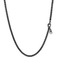 PROSTEEL Mens Chain Necklace - 3MM Wheat Chains Silver/Gold Plated/Black 18"-30" Length, 316L Stainless Steel Custom Engraving Available (Gift Box Inc