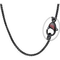 PROSTEEL Mens Chain Necklace - 3MM Wheat Chains Silver/Gold Plated/Black 18"-30" Length, 316L Stainless Steel Custom Engraving Available (Gift Box Inc