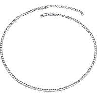 PROSTEEL Silver Choker 925 Sterling Silver 14 inch Curb Necklace Cuban Link Chain Neck Chain