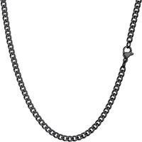 PROSTEEL Men Sturdy Cuban Chain Necklace, 3/6/9/12mm, 14" 18" 20" 22" 24" 26" 28" 30" Length, Gold Plated/316L Stainless Steel/Black (Send Box) 66.0 C