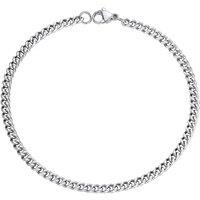 PROSTEEL Mens Cuban Chain Bracelet Silver, 3/6/9/12MM Width, 19/21CM Length, Strong 316L Stainless Steel (Send Gift Box) Silver-3mm 21 CM Length