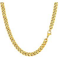 PROSTEEL Men Sturdy Cuban Chain Necklace, 3/6/9/12mm, 14" 18" 20" 22" 24" 26" 28" 30" Length, Gold Plated/316L Stainless Steel/Black (Send Box) 55.0 C