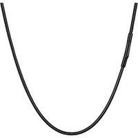 PROSTEEL Snake Chain Necklace with Sturdy Clasp, 2MM Thin Chain for Adding a Pendant, Mens Jewellery, 316L Stainless Steel/Gold Plated/Black (With Gif