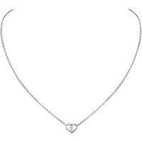PROSILVER Sterling Silver Initial Necklace for Women Girls Ladies, Letters A-Z 26 Alphabet Heart Pendant, Adjustable Chain (Send Gift Box)