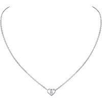PROSILVER Sterling Silver Initial Necklace for Women Girls Ladies, Letters A-Z 26 Alphabet Heart Pendant, Adjustable Chain (Send Gift Box)