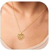 PROSILVER Sterling Silver Necklace for Women - Heart Celtic Cross Motherhood Triquetra Knot Pendant with Adjustable Chain - Celtic Infinity Love Jewel