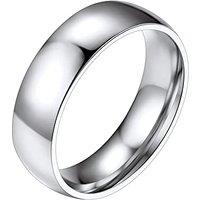 PROSTEEL Men's Stainless Steel Rings, 2/4/6/8MM Width Band - Send Gift Box 6mm O