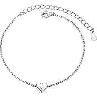 PROSILVER Women Sterling Silver Heart Initial Bracelet, Adjustable Personalised Name with S925 Stamp, Letter A to Z Alphabet Bracelet Jewelry Gift for