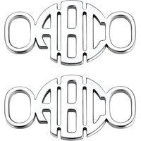 PROSTEEL 2 Pcs Personalize Name Shoe Buckle for Men/Women, Custom Shoe Decoration Charms, Monogram Initial/Nameplate Shoe ID Tags, Stainless Steel/Gol