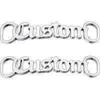 PROSTEEL 2 Pcs Personalize Name Shoe Buckle for Men/Women, Custom Shoe Decoration Charms, Monogram Initial/Nameplate Shoe ID Tags, Stainless Steel/Gol