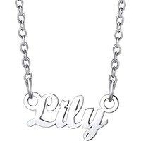 PROSTEEL Personalized Name Necklace Custom Name Pendant Dainty Jewellery Presents Gift for Women Girls Teenage Her, Stainless Steel/Gold Platd -Send G