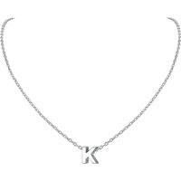 PROSILVER Sterling Silver Initial Necklace for Women,Letters A-Z 26 Alphabet Pendant, Adjustable Chain with S925 Stamp -Send Gift Box