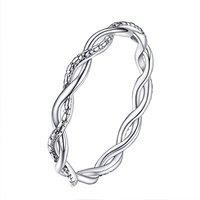 PROSILVER Women Sterling Silver Ring Simple/Cubic Zirconia Promise Wishbone Wedding Rings with S925 Stamp, Hypoallergenic, Size 4-12, Engraving (Send