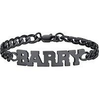 PROSTEEL Men Women Personalized Name Bracelet Custom Bracelet,19CM/21CM/23CM,Stainless Steel/Gold Plated/Black-Send Gift Box 19.0 Centimetres black-cu