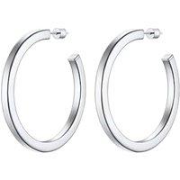 PROSTEEL Hoop Earrings for Women 30/40/60/80MM Large Chunky Open Hoops Hypoallergenic Steel Hoop Earrings for Ladies, Gold Plated/Silver/Black -With G