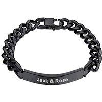 PROSTEEL Mens Bracelet, Personalised ID Bangle, 316L Stainless Steel/Black/Gold Plated 19/21/23 CM (Send Gift Box) Black - Add Engraving 7.5"(19 CM)