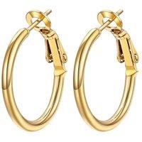 PROSTEEL Hoop Earrings for Women Large Hypoallergenic Lightweight 2MM Thin Big Hoops for Women Ladies 20/30/40/50/60/70/80/90/100MM - With Gift Box Go