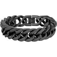 PROSTEEL Chain Bracelet for Men - Cuban Link Chunky Bracelet Silver/Gold Plated/Black 8MM/12MM/17MM Width, Hip Hop Jewellery 19/21/23CM Length for Men