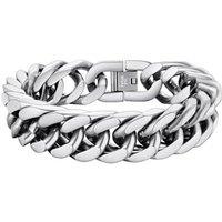 PROSTEEL Chain Bracelet for Men - Cuban Link Chunky Bracelet Silver/Gold Plated/Black 8MM/12MM/17MM Width, Hip Hop Jewellery 19/21/23CM Length for Men