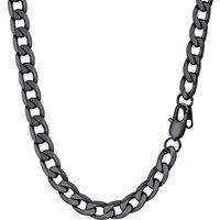 PROSTEEL Mens Cuban Chain Necklace, Curb Link Chains Silver/Gold Plated, 4mm/6mm/9mm/13mm Width, 18"-30" Inches, Hip Hop Jewellery -Send Gift Box 24"(