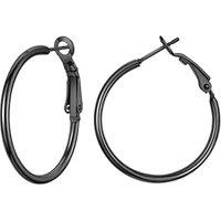 PROSTEEL Hoop Earrings for Women Large Hypoallergenic Lightweight 2MM Thin Big Hoops for Women Ladies 20/30/40/50/60/70/80/90/100MM - With Gift Box Bl