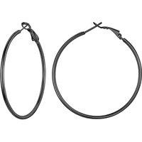 PROSTEEL Hoop Earrings for Women Large Hypoallergenic Lightweight 2MM Thin Big Hoops for Women Ladies 20/30/40/50/60/70/80/90/100MM - With Gift Box Bl