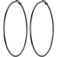 PROSTEEL Hoop Earrings for Women Large Hypoallergenic Lightweight 2MM Thin Big Hoops for Women Ladies 20/30/40/50/60/70/80/90/100MM - With Gift Box Bl