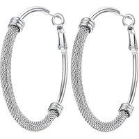 PROSTEEL Hoop Earrings for Women Large Stylish Big Hoops Hypoallergenic 316L Stainless Steel for Women Ladies Gold Plated/Black/Silver 20/30/40/50/60/