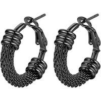 PROSTEEL Hoop Earrings for Women Large Stylish Big Hoops Hypoallergenic 316L Stainless Steel for Women Ladies Gold Plated/Black/Silver 20/30/40/50/60/