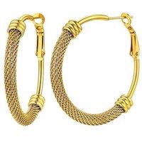 PROSTEEL Hoop Earrings for Women Large Stylish Big Hoops Hypoallergenic 316L Stainless Steel for Women Ladies Gold Plated/Black/Silver 20/30/40/50/60/