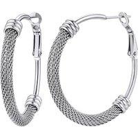 PROSTEEL Hoop Earrings for Women Large Stylish Big Hoops Hypoallergenic 316L Stainless Steel for Women Ladies Gold Plated/Black/Silver 20/30/40/50/60/