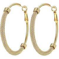 PROSTEEL Hoop Earrings for Women Large Stylish Big Hoops Hypoallergenic 316L Stainless Steel for Women Ladies Gold Plated/Black/Silver 20/30/40/50/60/