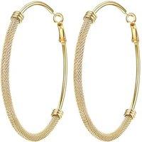 PROSTEEL Hoop Earrings for Women Large Stylish Big Hoops Hypoallergenic 316L Stainless Steel for Women Ladies Gold Plated/Black/Silver 20/30/40/50/60/
