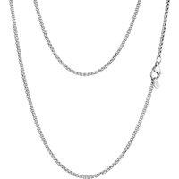 PROSTEEL Mens Necklace Chain Round Box Chain for Men Women Thin Black/Silver/Gold Plated Hypoallergenic 316L Stainless Steel Jewellery (with Gift Box)