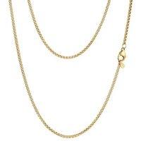 PROSTEEL Mens Necklace Chain Round Box Chain for Men Women Thin Black/Silver/Gold Plated Hypoallergenic 316L Stainless Steel Jewellery (with Gift Box)