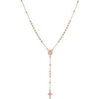 Catholic Rosary Beads Necklace with Virgin Mary Miraculous Medal and Cross Crucifix, Set with Pray Card and Book-shaped Gift Box for Men Women Catholi