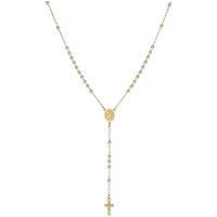 Catholic Rosary Beads Necklace with Virgin Mary Miraculous Medal and Cross Crucifix, Set with Pray Card and Book-shaped Gift Box for Men Women Catholi